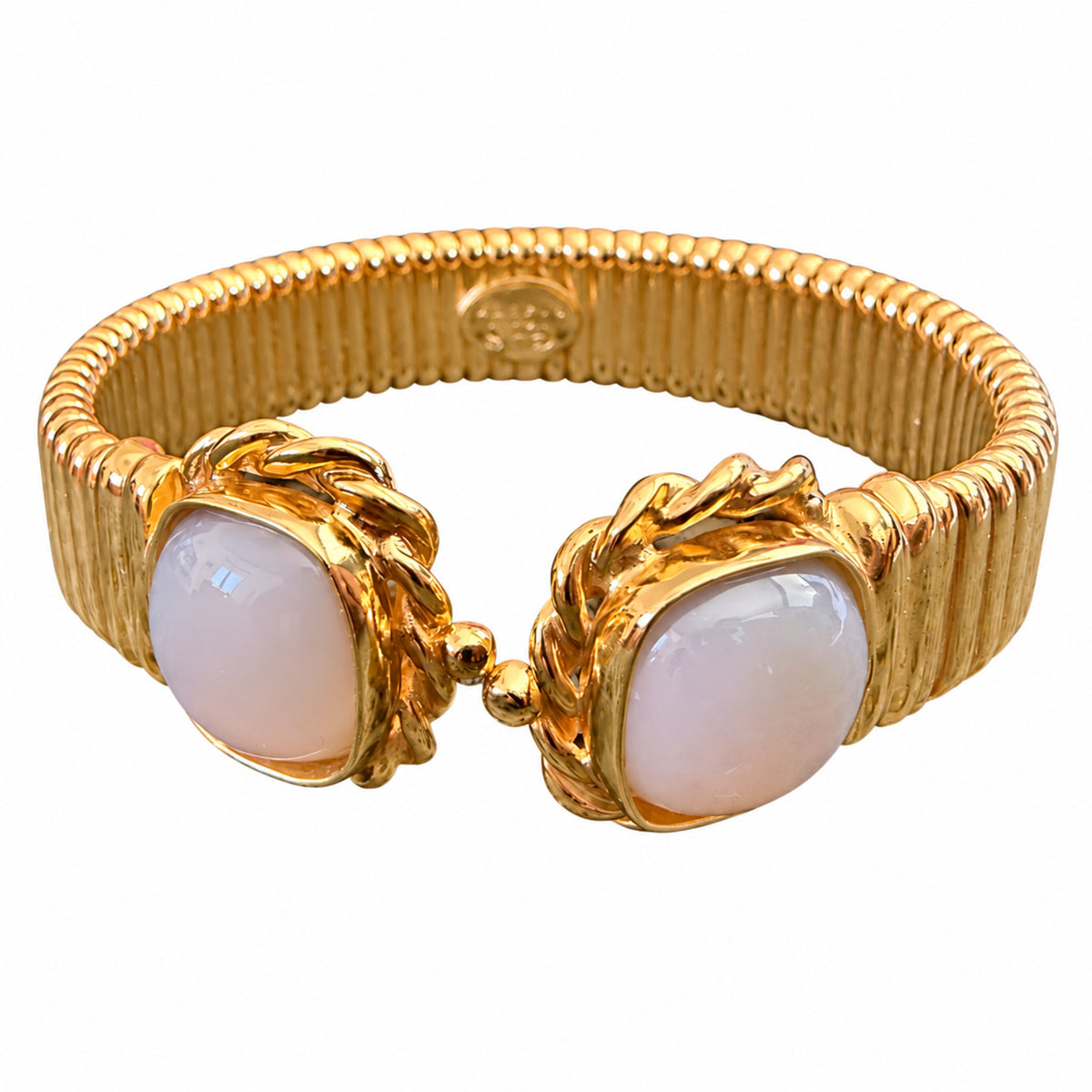GAS BIJOUX - BRACELET AMARANTE DOUBLE QUARTZ ROSE -  PETIT MODÈLE - MÉTAL DORÉ