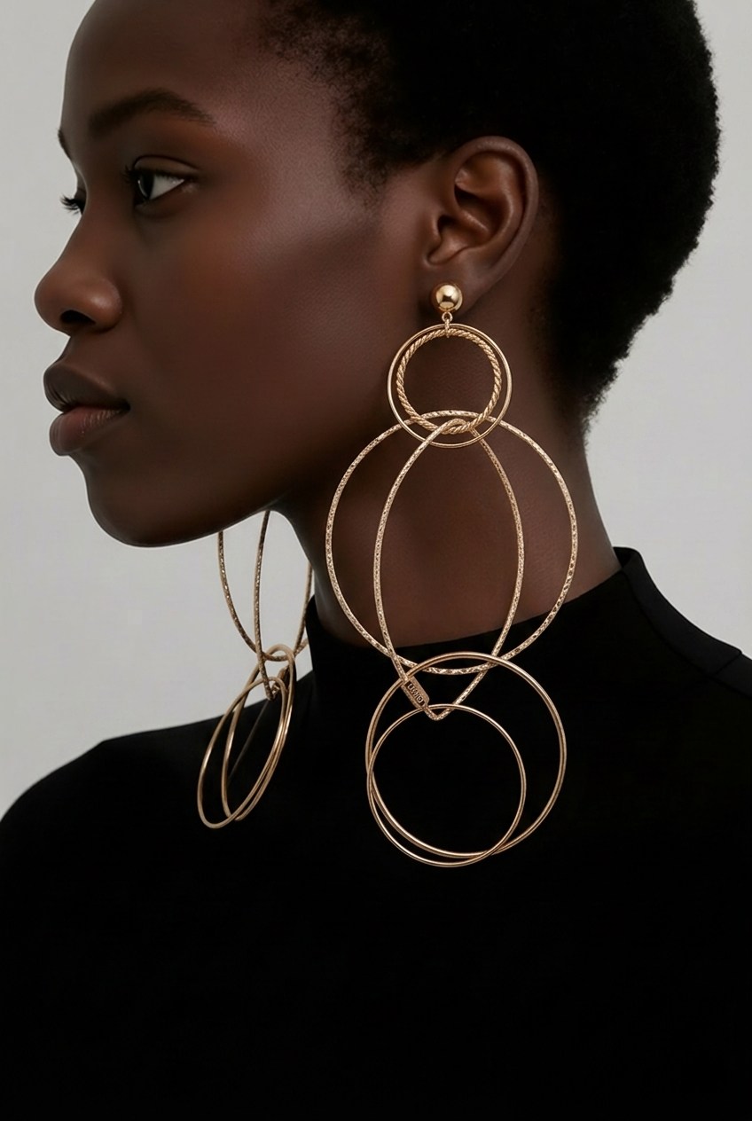 GAS BIJOUX - BOUCLES D'OREILLES TORSADES DORÉES