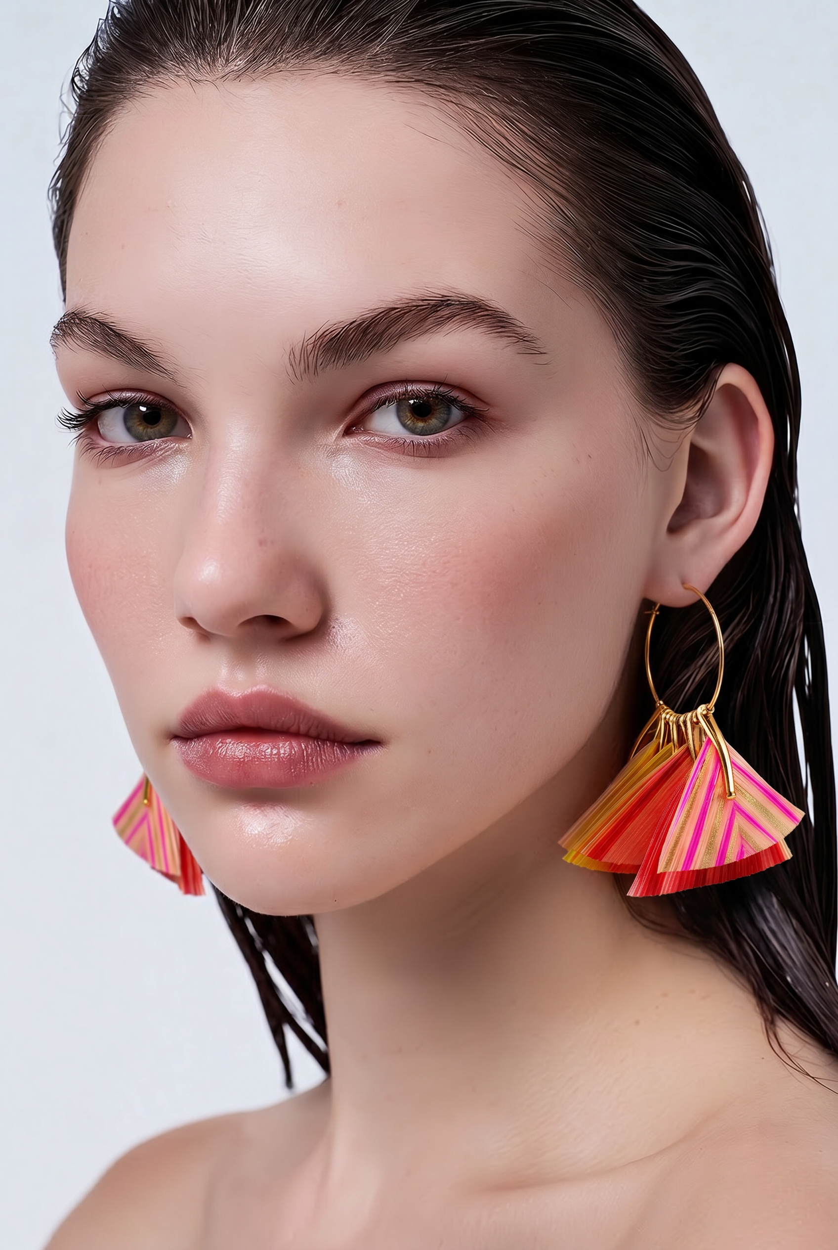 GAS BIJOUX - BOUCLES MARLY MULTICOLORE DORÉES