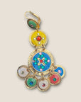 GAS BIJOUX - Boucles d’oreilles SEQUIN 3 rangs dorées métal à l’or fin