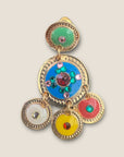 GAS BIJOUX - Boucles d’oreilles SEQUIN 2 rangs dorées à l’or fin