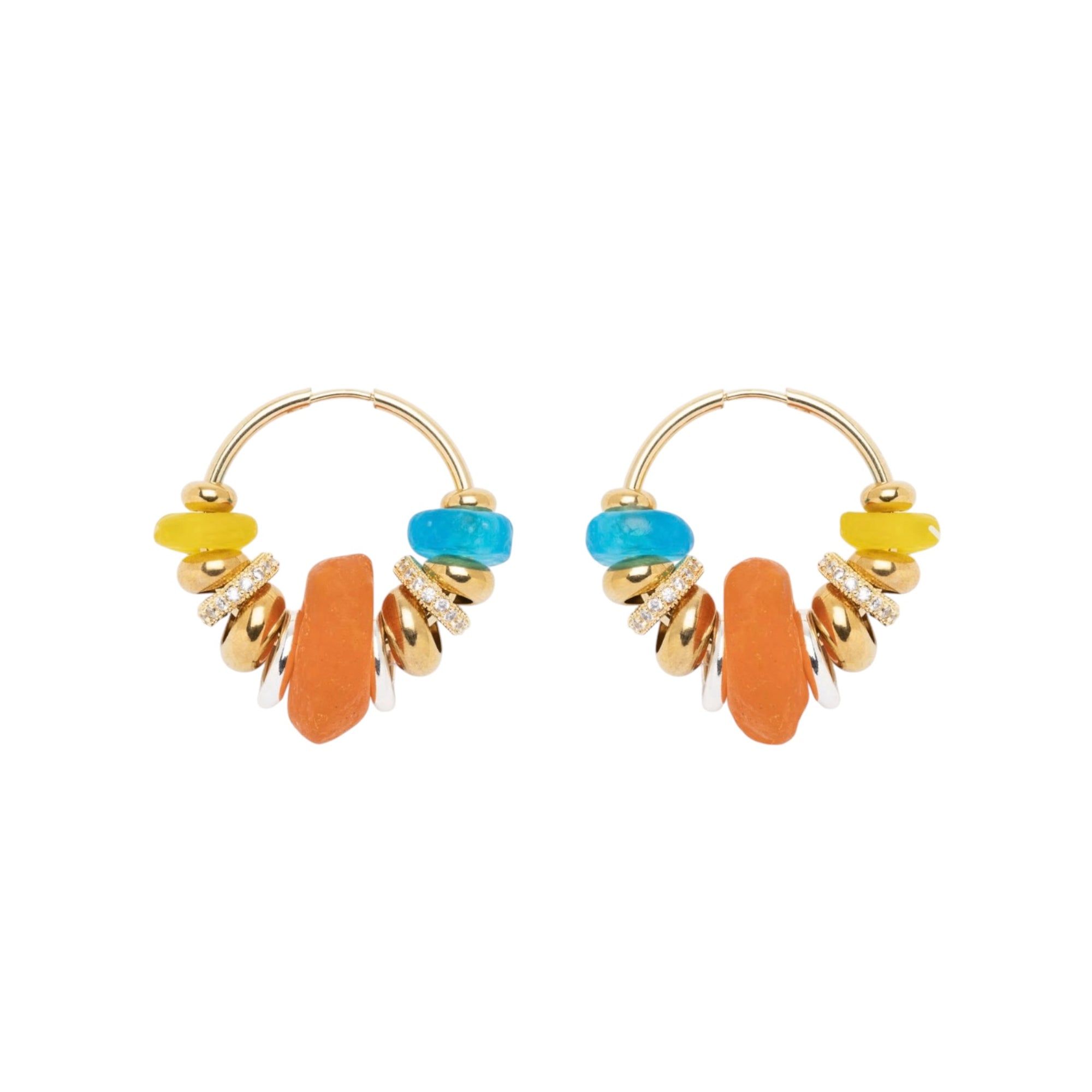 SIGAL - BOUCLES D'OREILLES SIA ORANGE
