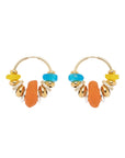 SIGAL - BOUCLES D'OREILLES SIA ORANGE