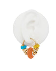 SIGAL - BOUCLES D'OREILLES SIA ORANGE