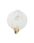 SIGAL - BOUCLES D'OREILLES BABY SIA VERT