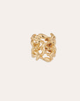 GAS BIJOUX - Bague OLEA manchette dorée à l’or fin