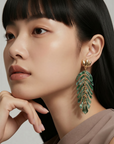 GAS BIJOUX - BOUCLES D'OREILLES CAVALLO ACETATE - VERTES