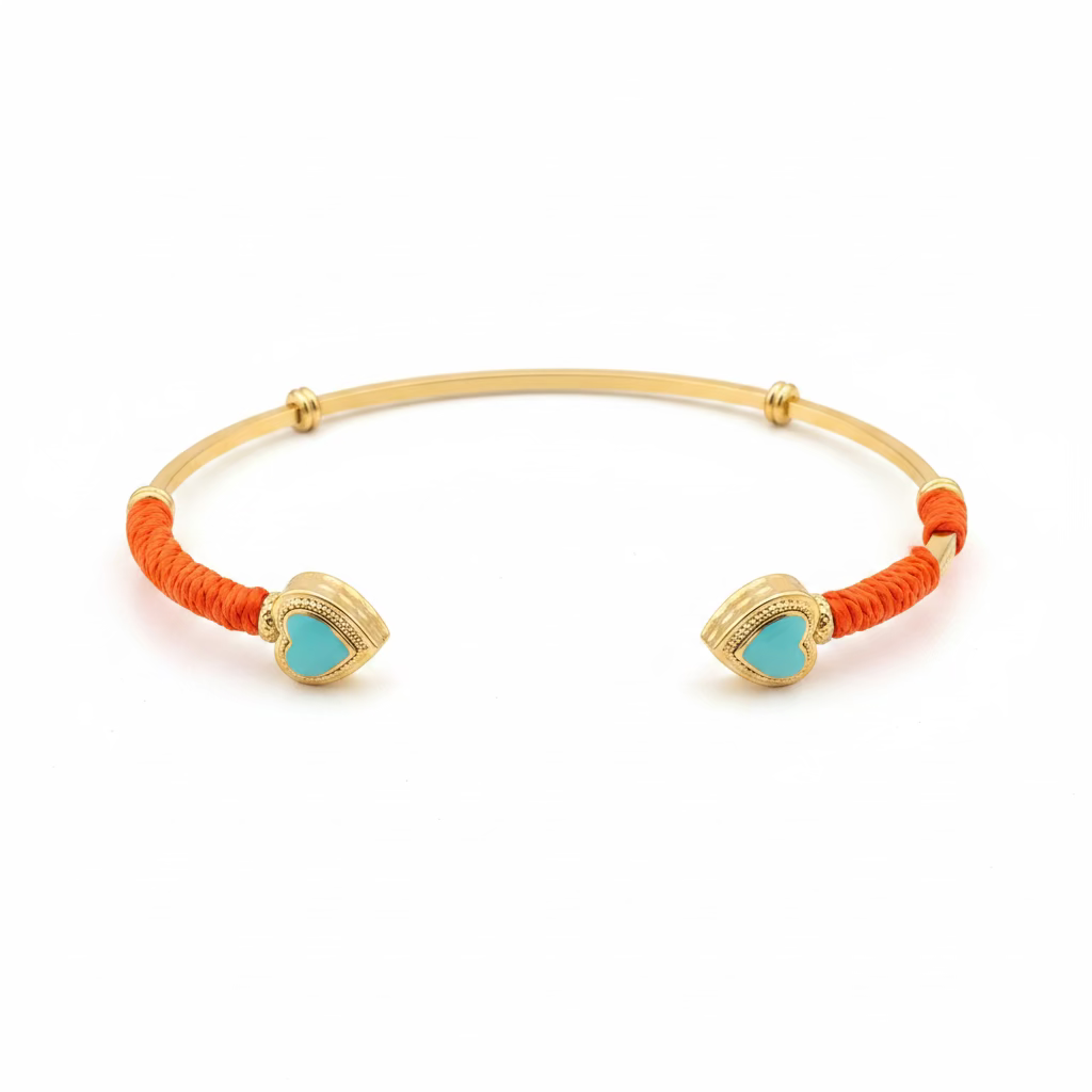 GAS BIJOUX - BRACELET DUALITY AMORE DORÉES EMAILLÉS  - 3 COULEURS