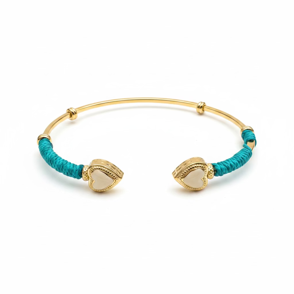 GAS BIJOUX - BRACELET DUALITY AMORE DORÉES EMAILLÉS  - 3 COULEURS