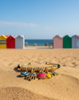 GAS BIJOUX - BRACELET ZANCHA DORÉ ET FILS DE SOIE NOIR