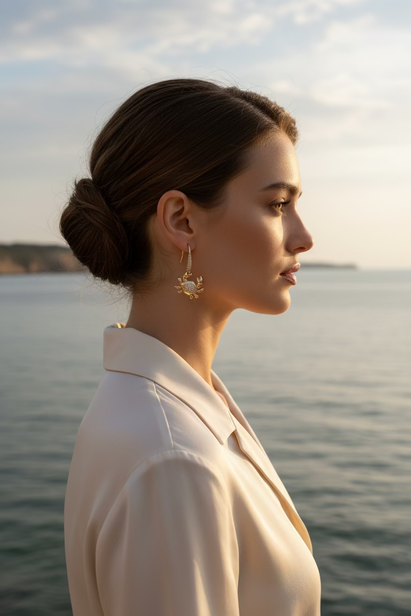 GAS BIJOUX - BOUCLES D'OREILLES KRABE MINI BIS DORÉ