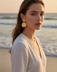 GAS BIJOUX - BOUCLES D'OREILLES DIVA DOUBLE DORÉES