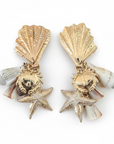 GAS BIJOUX - BOUCLES D'OREILLES SHELLITA DOREES