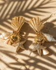 GAS BIJOUX - BOUCLES D'OREILLES SHELLITA DOREES