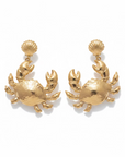 GAS BIJOUX - BOUCLES D'OREILLES KRABE BIS DORÉES