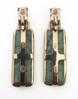 GAS BIJOUX - BOUCLES D'OREILLES AURA grand modèle CLIPS - VESSONITE