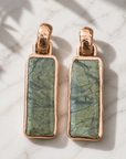 GAS BIJOUX - BOUCLES D'OREILLES AURA grand modèle CLIPS - VESSONITE