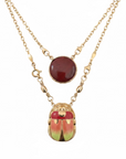 GAS BIJOUX - COLLIER SCAPULAIRE SERTI SCARAMOUCHE DORÉ