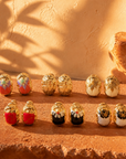 GAS BIJOUX - BOUCLES D'OREILLES PUCES SCARAMOUCHE - 6 MODELES