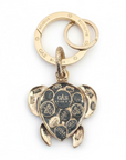 GAS BIIJOUX - PORTE CLEFS TORTUE EMAILLÉE DORÉE