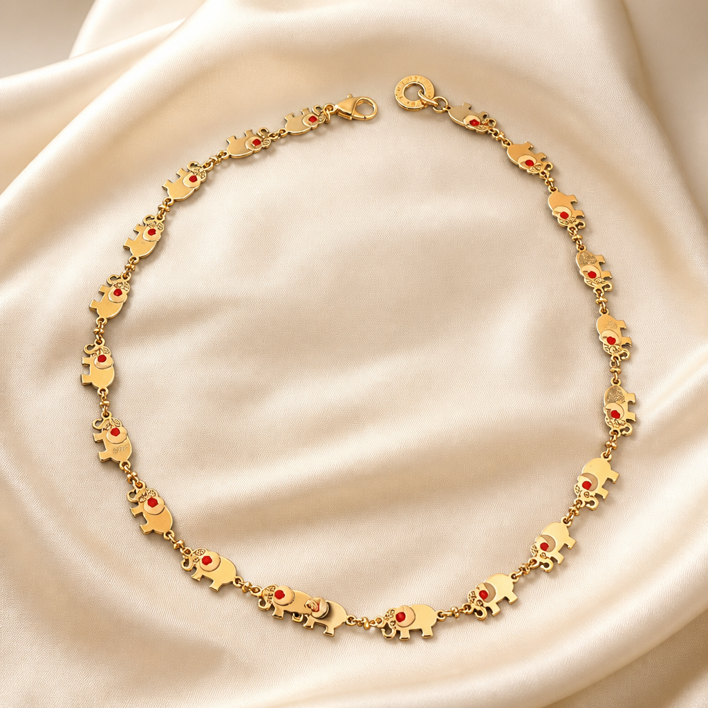 GAS BIJOUX - COLLIER ELEFANTA DORÉ