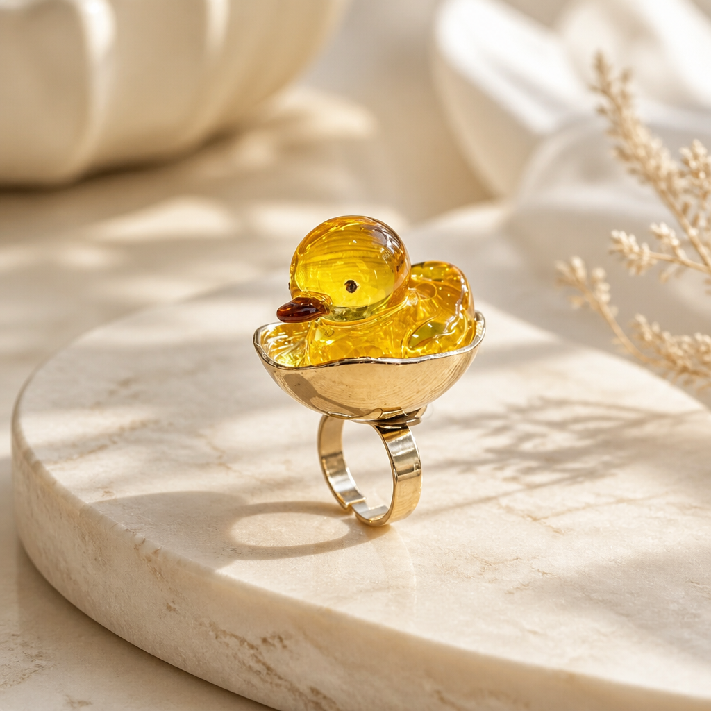 BYTOPAZE - BAGUE CANARD - AJUSTABLE