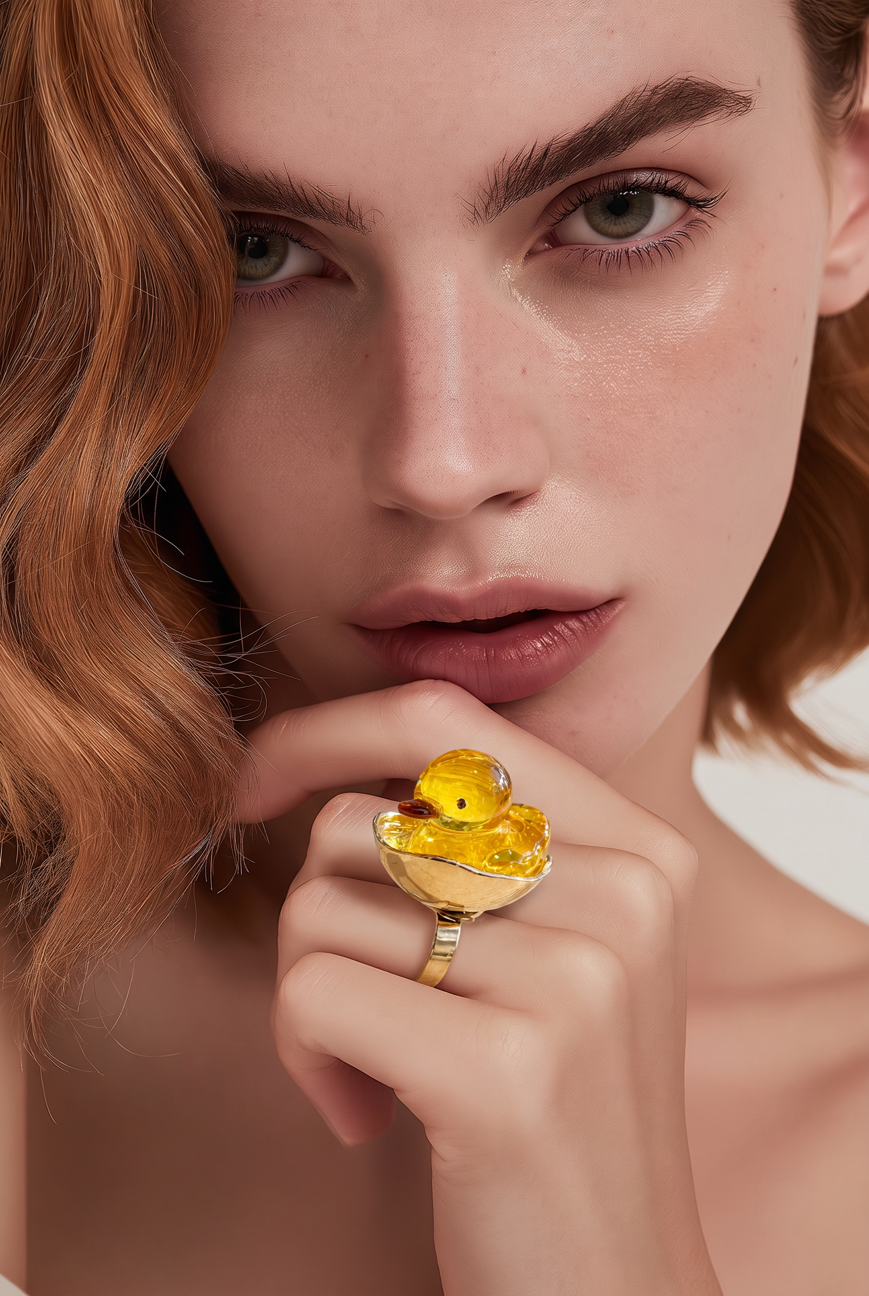 BYTOPAZE - BAGUE CANARD - AJUSTABLE