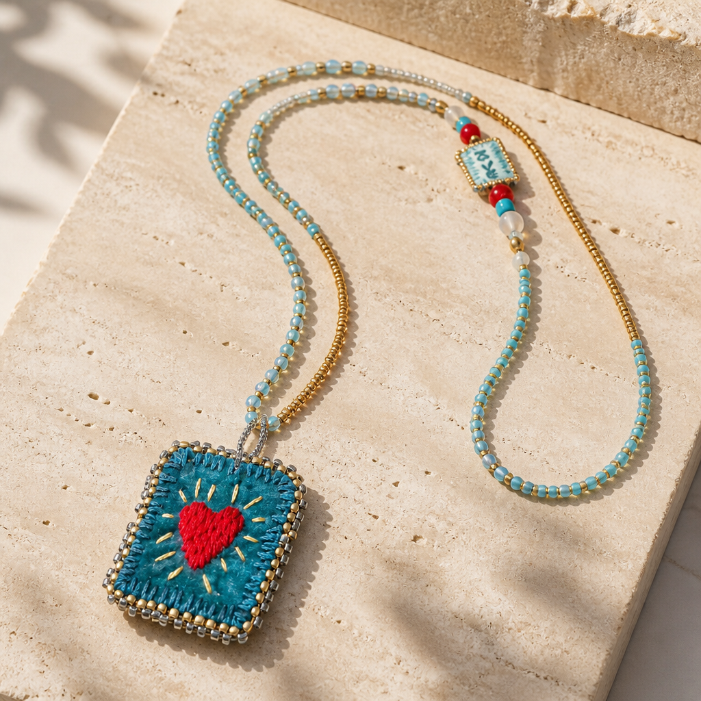 BY TOPAZE - SAUTOIR COLLECTION EXCLUSIVE - LOVE TURQUOISE