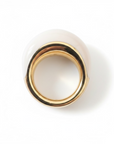 GAS BIJOUX - BAGUE SELVA DORÉE GRAND MODELE - ACETATE BEIGE - 3 tailles