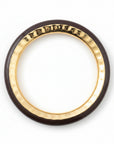 GAS BIJOUX - JONC SELVA DORÉ - ACETATE MARRON