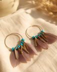 GAS BIJOUX - BOUCLES D'OREILLES MARLY DORÉES PETITS MODELES - CHOCOLAT