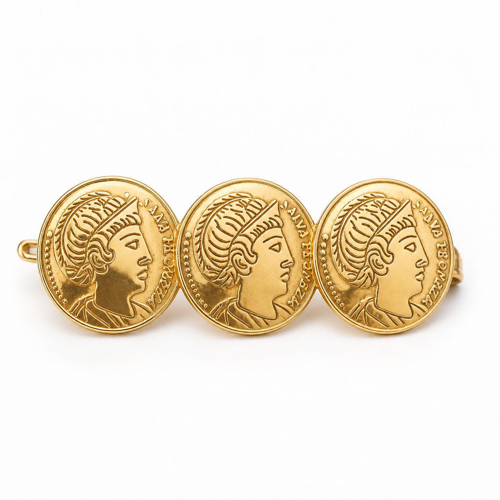 GAS BIJOUX - BARRETTE ROMANA DORÉE - PIECE RARE
