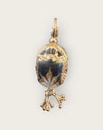 GAS BIJOUX - Boucles d'oreilles SCARAMOUCHE émail dorées à l'or fin