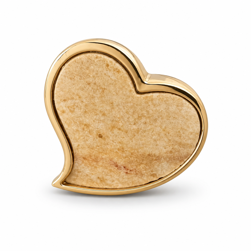 GAS BIJOUX - BAGUE MIRAGE COEUR - DORÉE ET BOIS