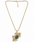 GAS BIJOUX - COLLIER KARAKOS DORÉ - PIERRE EN TURQUOISE MATRICE