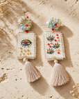 COLLECTION TOPAZE - BOUCLES D'OREILLES "OEIL PROTECTEUR "