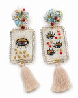 COLLECTION TOPAZE - BOUCLES D'OREILLES "OEIL PROTECTEUR "
