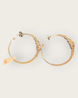 GAS BIJOUX - Boucles d'oreilles créoles ZIZANIE strass dorées à l'or fin