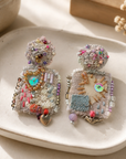 COLLECTION TOPAZE - BOUCLES D'OREILLES " ELEGANCE NACRÉE "