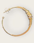 GAS BIJOUX - Boucles d'oreilles créoles ZIZANIE strass dorées à l'or fin