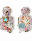 COLLECTION TOPAZE - BOUCLES D'OREILLES " ELEGANCE NACRÉE "