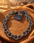 KHARMARI - COLLIER MAILLE RING - ARGENT