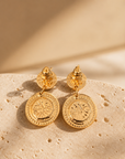 GAS BIJOUX - BOUCLES D'OREILLES SEQUINS DOREES