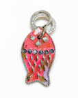 GAS BIJOUX - PORTE CLES DORÉ NEMO - ROSE FLUO - EDITION LIMITEE