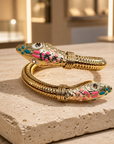 GAS BIJOUX - BRACELET COBRA DORÉ ÉMAILLÉ
