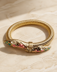 GAS BIJOUX - BRACELET COBRA DORÉ ÉMAILLÉ