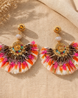 GAS BIJOUX - BOUCLE D'OREILLES SERTI GAIA métal doré