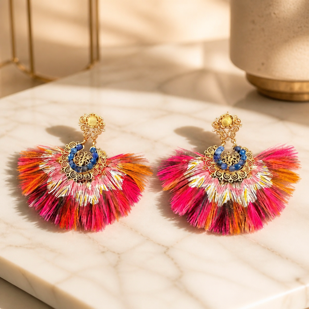 GAS BIJOUX - BOUCLES D'OREILLES SERTI GAIA - Métal doré