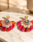 GAS BIJOUX - BOUCLES D'OREILLES SERTI GAIA - Métal doré