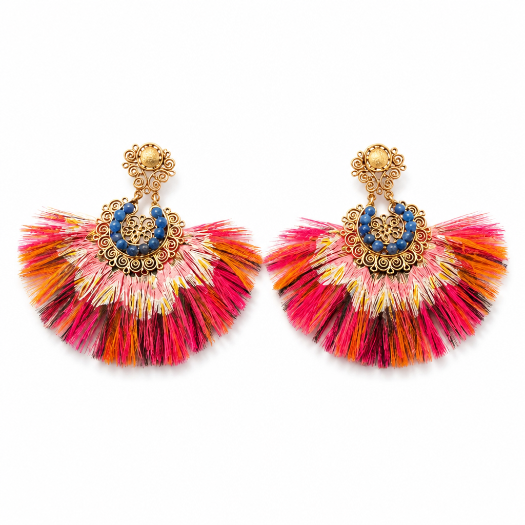 GAS BIJOUX - BOUCLES D'OREILLES SERTI GAIA - Métal doré